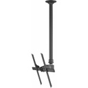 Atdec ceiling mount for large display, long pole - Loads up to 143lb - Black - Universal VESA up to 800x500