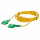 AddOn 1m ASC (Male) to ASC (Male) Yellow OS2 Duplex Fiber OFNR (Riser-Rated) Patch Cable