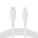 Belkin USB-C Cable with Lightning Connector - 3.28 ft Lightning/USB-C Data Transfer Cable for iPhone, iPad, iPod, iPad Pro, iPad Air, iPad mini - First End: 1 x USB Type C - Male - Second End: 1 x Lightning - Male - MFI - White