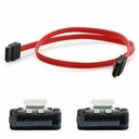 AddOn 1.5ft SATA Flex Male to Male Red Serial Cable