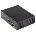 StarTech.com PoE+ Industrial Fiber to Ethernet Media Converter 60W - SFP to RJ45 - SM/MM Fiber to Gigabit Copper IP-30 - Fiber to Ethernet media converter extends networks & converts fiber to copper - PSE source for 60W power to IEEE 802.3af (PoE) & IEEE 802.3at (PoE+) PD devices - 1 Gbps (Gigabit)| 1 x SFP | 1x RJ45 | Industrial IP-30 Aluminum| 10/100/1000Mbps