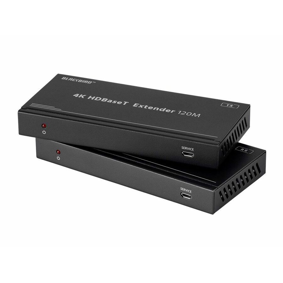Monoprice Blackbird 4K HDBaseT Extender Kit, 120m, HDR, 18Gbps, 4K@60Hz, YCbCr 4:4:4, HDCP 2.2, PoC, RS-232, Loop Out and Bidirectional IR