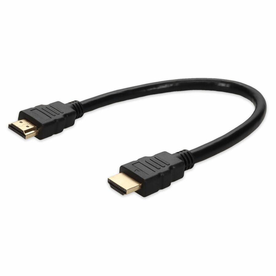 AddOn 1ft HDMI 1.3 Male to HDMI 1.3 Male Black Cable For Resolution Up to 2560x1600 (WQXGA)