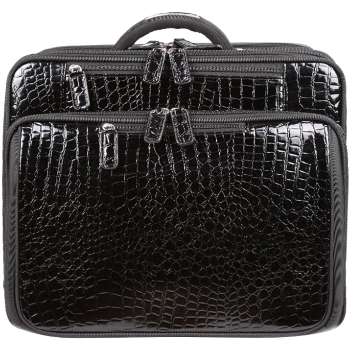 Francine Collection Croco Carrying Case (Roller) for 17" Notebook, Travel Essential