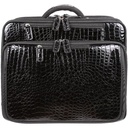 Francine Collection Croco Carrying Case (Roller) for 17" Notebook, Travel Essential