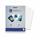 Fellowes Self-Adhesive Pouches - Letter, 5mil, 5 pack