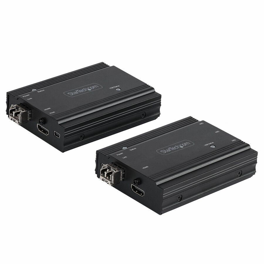 StarTech 4K HDMI KVM Extender over Fiber, HDMI Video & USB over Fiber, up to 984ft/300m (MultiMode), 10G MMF SFP+ Modules, TAA