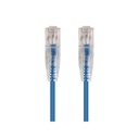 Monoprice SlimRun Cat6 28AWG UTP Ethernet Network Cable, 5ft Blue