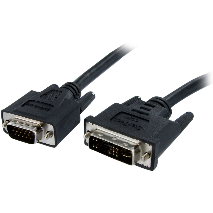 StarTech.com DVI to Coax High Resolution VGA Monitor Cable - SVGA - DVI 19 Pin (M) - HD15 (M)- 10 ft - Connect analog or dual mode Flat Panel Displays to a PC or Mac with a DVI Analog Video Card - 10ft dvi to vga - dvi to vga adapter - 10ft dvi to vga cable - dvi to vga connector - dvi to vga converter