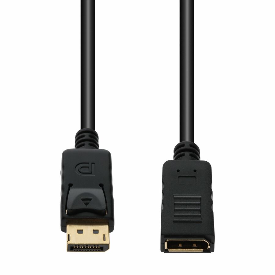 AddOn 6ft DisplayPort 1.2 (Male) to DisplayPort 1.2 (Female) Black Cable, 4K 60Hz