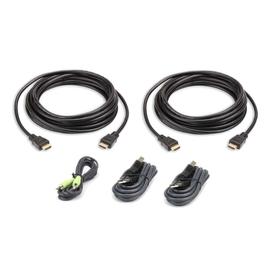 ATEN KVM Cable-TAA Compliant - 10 ft KVM Cable for KVM Switch - First End: HDMI Digital Audio/Video