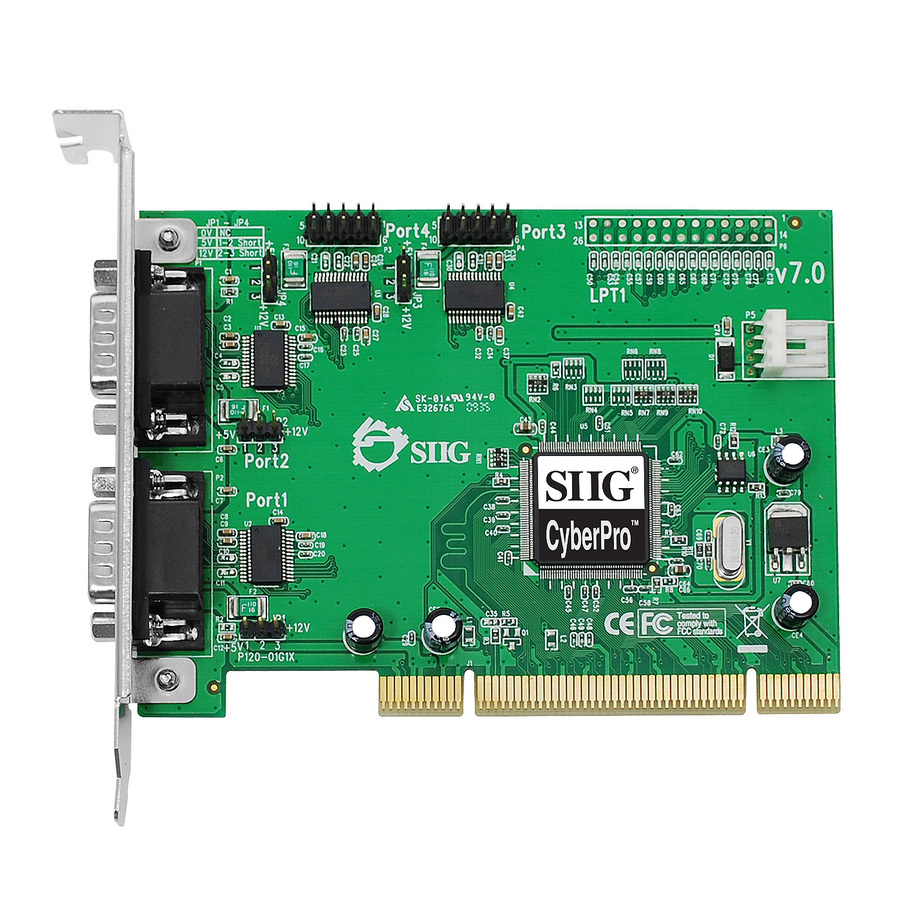 SIIG CyberSerial JJ-P45012-S7 4-port PCI Serial Adapter