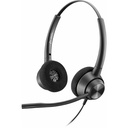 Poly EncorePro 320 with Quick Disconnect Binaural Headset TAA - Stereo - Quick Disconnect, USB Type A - Wired - On-ear, Over-the-head - Binaural - Supra-aural - 2.50 ft Cable - Noise Cancelling, Omni-directional Microphone - Noise Canceling - Black - TAA Compliant