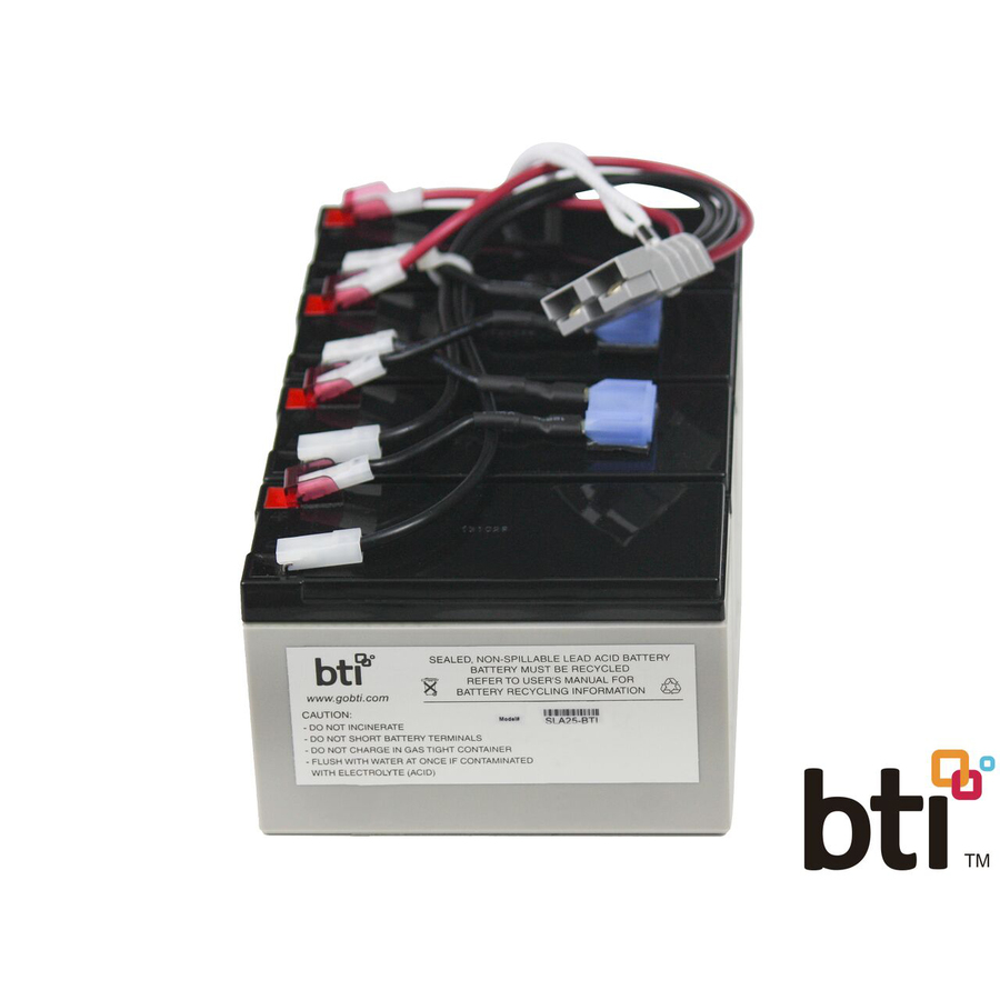 BTI RBC25-SLA25-BTI SEALED LEAD ACID BATTERY FOR APC - 2yr Warranty - SU1400RMXL3U, SU1400RMXLB3U, SU1400RMXLI3U