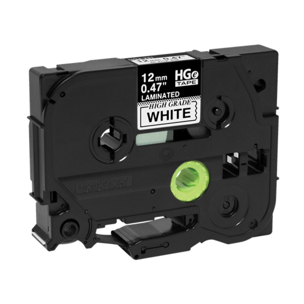 Brother Label Tape - x 15/32" Width - White - Laminated - 5 / Pack