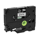 Brother Label Tape - x 15/32" Width - White - Laminated - 5 / Pack