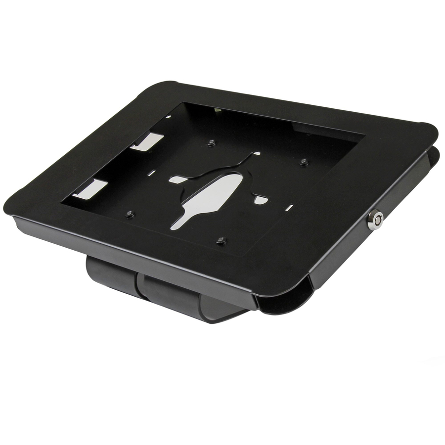 StarTech Secure Tablet Stand, Desk or Wall-Mountable, Lockable Tablet Mount For 9.7" Tablets, Steel Construction, TAA