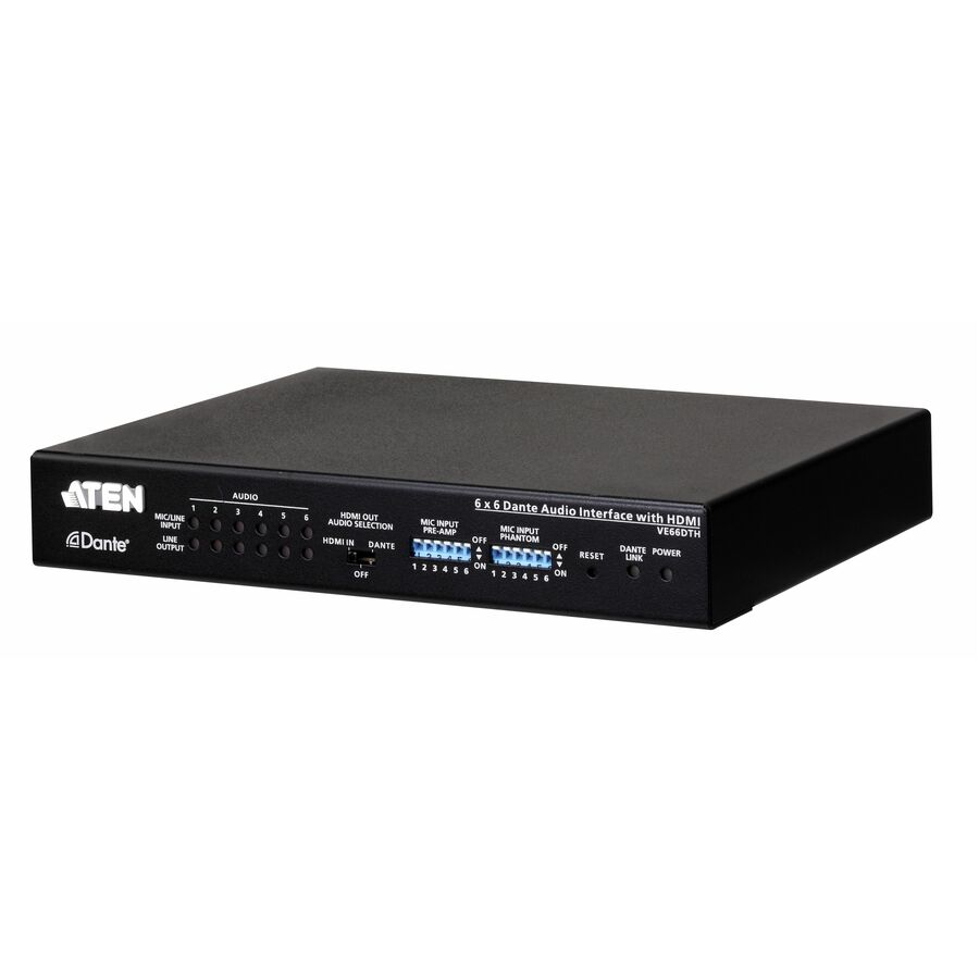 ATEN 6 x 6 Dante Audio Interface with HDMI