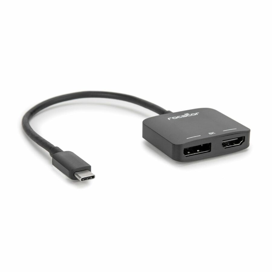 Rocstor Premium USB C to HDMI 2.0 or DisplayPort 1.4a Monitor Adapter - MST Mode