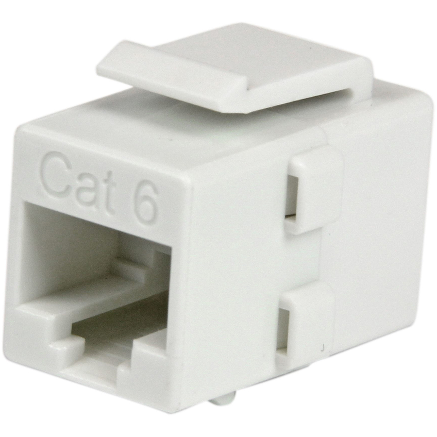 StarTech White Cat 6 RJ45 Keystone Jack Network Coupler - F/F