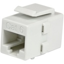 StarTech White Cat 6 RJ45 Keystone Jack Network Coupler - F/F