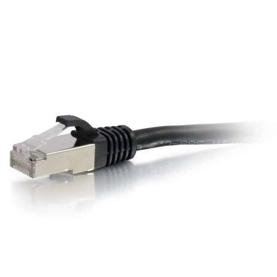 C2G 2ft Cat6 Snagless Shielded (STP) Network Patch Cable - Black