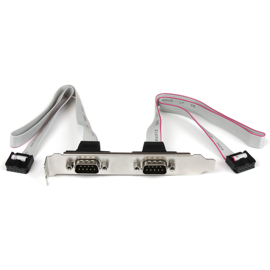 StarTech 2 Port 16in DB9 Serial Port Bracket to 10 Pin Header