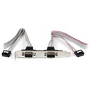 StarTech 2 Port 16in DB9 Serial Port Bracket to 10 Pin Header
