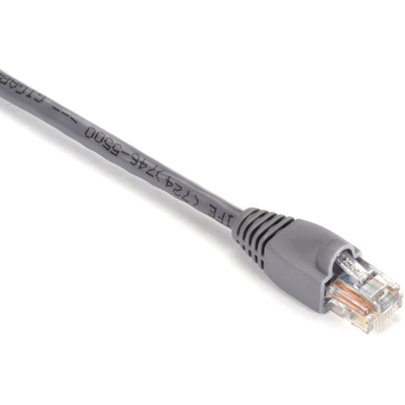Black Box Gigabase Cat. 5E UTP Patch Cable - RJ-45 Male - RJ-45 Male - 15ft - Gray