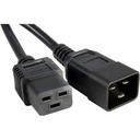 Unirise High End Data Center Rated Power Cord - For Rack - 12 Gauge - 250 V AC / 20 A - Black - 1 ft Cord Length - IEC 60320 C19 / IEC 60320 C20 - 1