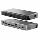 Alogic Universal Dock Triple Display Screen 4K docking station with 100W power delivery PD DP Alt Mode USB-C and USB-A devices