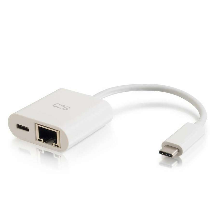 C2G USB C to Ethernet Adapter with Power Delivery