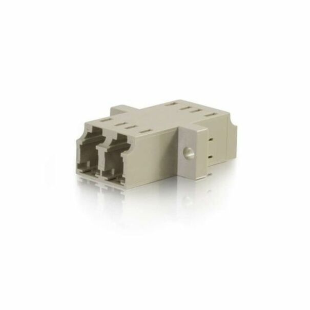 C2G LC/LC Duplex Multimode Fiber Optic Coupler - 2 x LC Network Female - 2 x LC Network Female - Beige