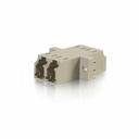 C2G LC/LC Duplex Multimode Fiber Optic Coupler - 2 x LC Network Female - 2 x LC Network Female - Beige