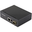 StarTech Industrial Fiber to Ethernet Media Converter, 1Gbps SFP to RJ45/CAT6, SM/MM Fiber to Copper Gigabit Network, 12V Input, TAA