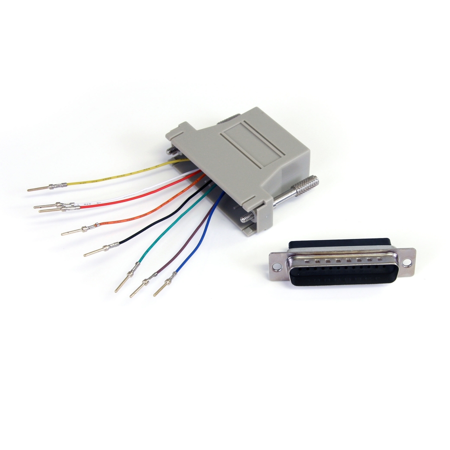 StarTech.com DB25 to RJ45 Modular Adapter - Serial adapter - DB-25 (M) - RJ-45 (F) - Convert a DB25 male connector to an RJ45 female connector