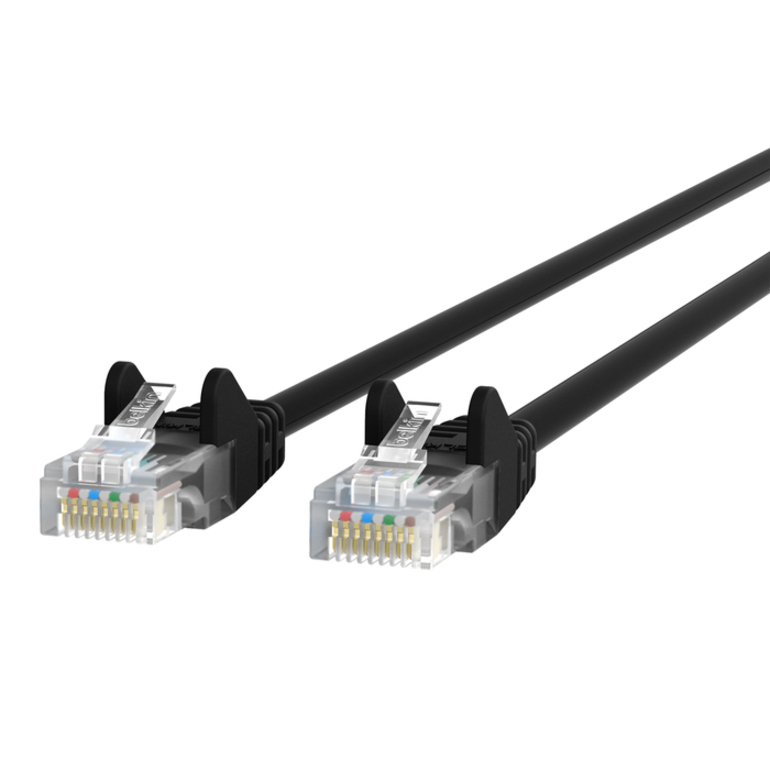 Belkin Cat5e Patch Cable - RJ-45 Male Network - RJ-45 Male Network - 15ft - Gray
