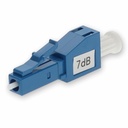 AddOn 2-Pack of 7dB fixed LC Male to LC Female OS1 SMF Simplex Fiber Attenuators