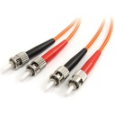StarTech.com 2m Fiber Optic Cable - Multimode Duplex 62.5/125 - LSZH - ST/ST - OM1 - ST to ST Fiber Patch Cable - Connect fiber network devices for high-speed transfers with LSZH rated cable - 2m ST Fiber Optic Cable - 2 m ST to ST Fiber Patch Cable - 2 meter ST Fiber Cable - Multimode Duplex 62.5/125 - LSZH - ST/ST - OM1 Fiber Cable - Lifetime Warranty