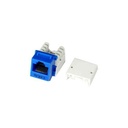 Unirise Cat5e Keystone Jack 110 Type Punch Down, Blue