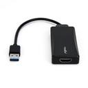 Rocstor Premium USB to HDMI Adapter - USB 3.0 to HDMI External USB Video Graphics Adapter - Resolutions up to 1920x1200 1080p- 1x USB 3.0 Type A Male, 1 x HDMI Female - 6" - Black - Compatible with PC or Mac USB GRAPHICS CARD ADAPTER