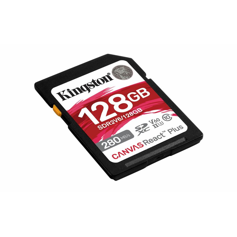 Kingston Canvas React Plus 128 GB Class 10/UHS-II (U3) V60 SDXC
