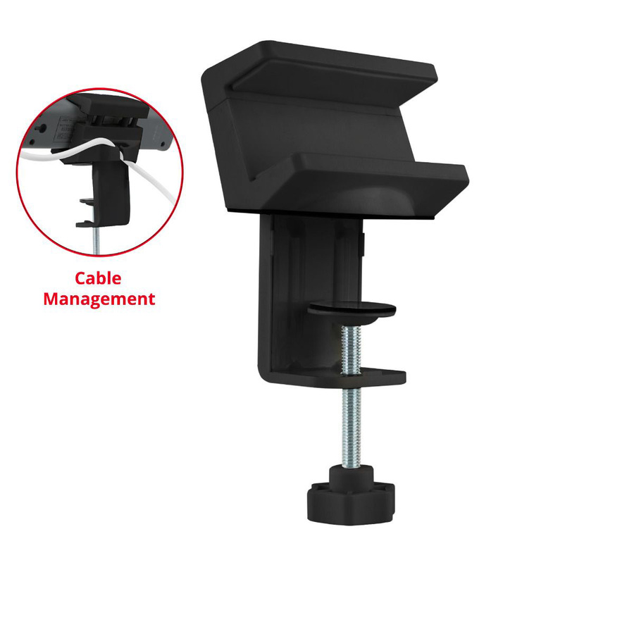 SIIG Powerstrip Clamp Holder with Adjustable Bracket - Black