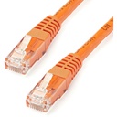 StarTech 100ft CAT6 Ethernet Cable - Orange Molded Gigabit - 100W PoE UTP 250Mhz Category 6 Patch Cord UL Certified Wiring/TIA