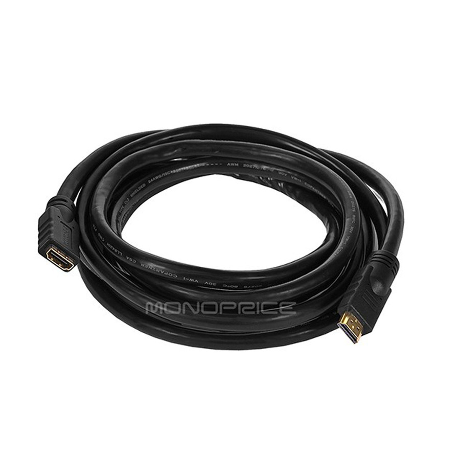 Monoprice Commercial Series High Speed HDMI Extension Cable, 10ft Black