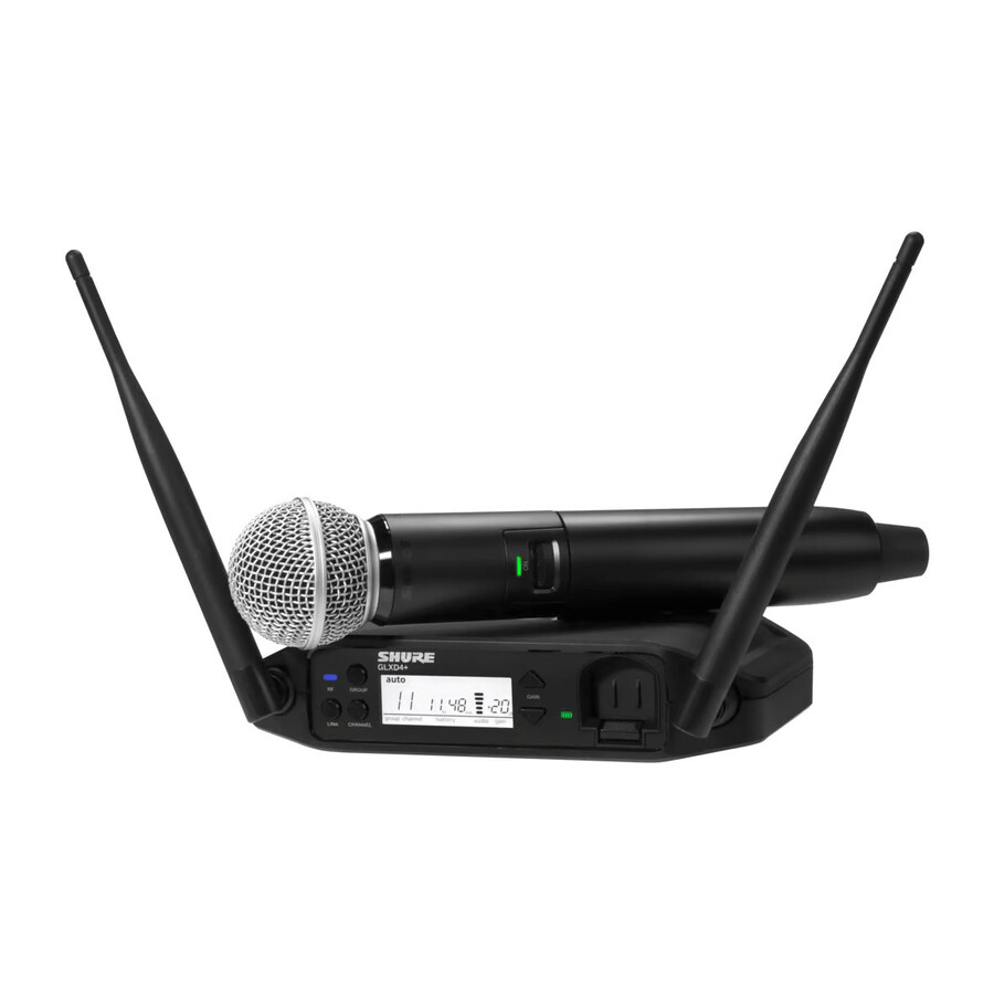 Shure GLXD24+/SM58 Digital Wireless Handheld System with SM58 Vocal Microphone
