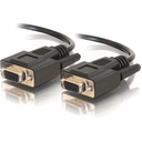 C2G 6ft DB9 F/F Cable - Black - DB-9 Female - DB-9 Female - 6ft - Black