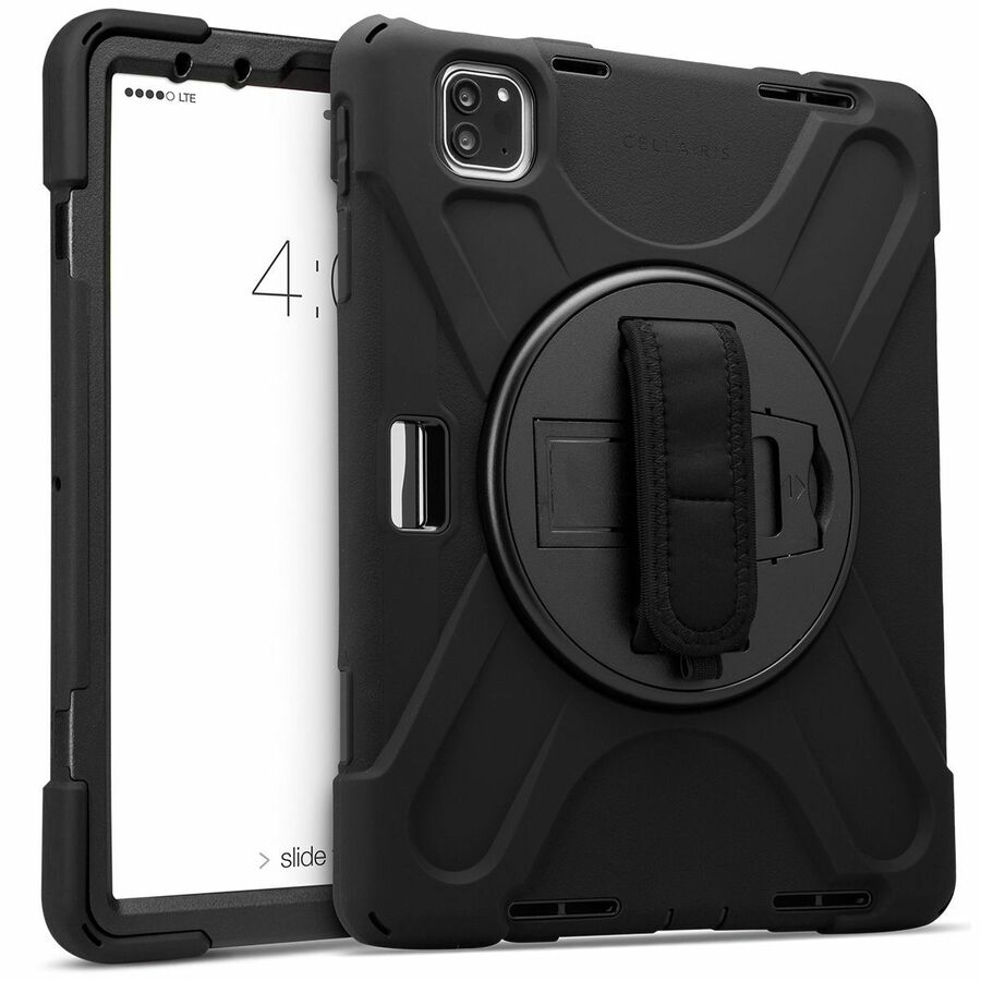 Cellairis Rapture Rugged Carrying Case for 10.9" to 11" Apple iPad Air (6th Generation), iPad Air (5th Generation), iPad Air (4th Generation), iPad Pro (4th Generation), iPad Pro (3rd Generation), iPad Pro (2nd Generation), iPad Pro Tablet - Black