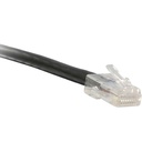 ENET Cat6 Black 1 Foot Non-Booted (No Boot) (UTP) High-Quality Network Patch Cable RJ45 to RJ45 - 1Ft