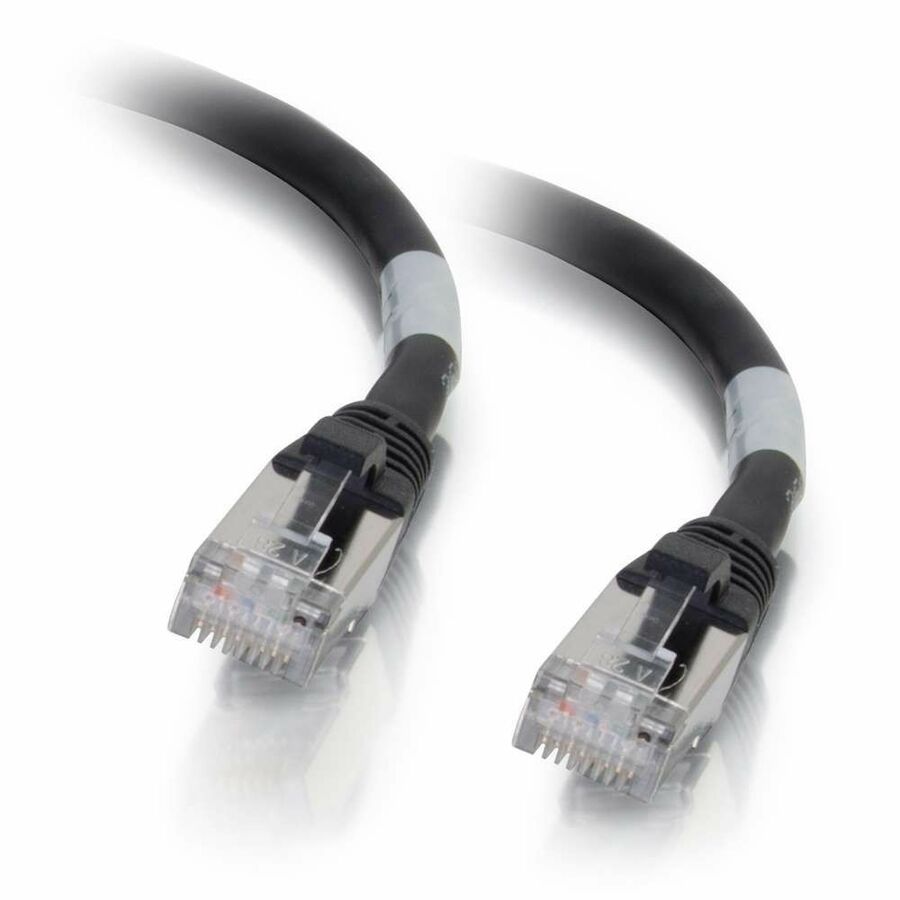 C2G-15ft Cat6a Snagless Shielded (STP) Network Patch Cable - Black